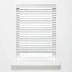 Kwantum Houten Jaloezieën*Bamboe Jaloezie Jax Wit 80x175 Cm 080X175CM