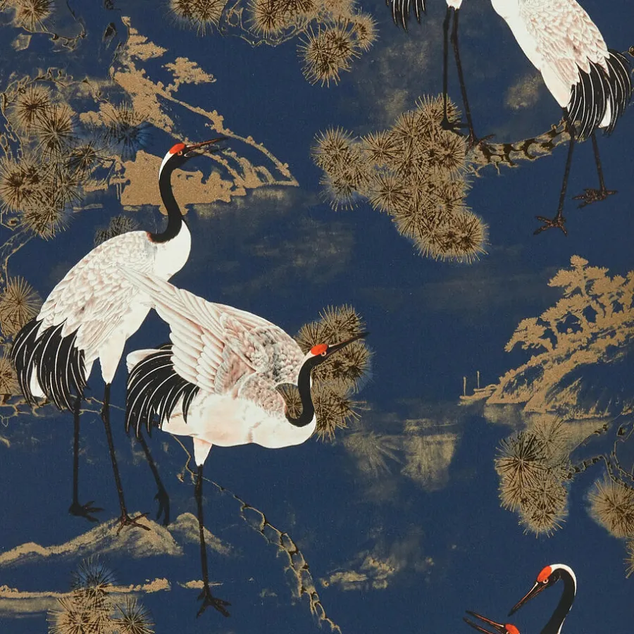 Kwantum Vliesbehang*Behang Anna Blauw