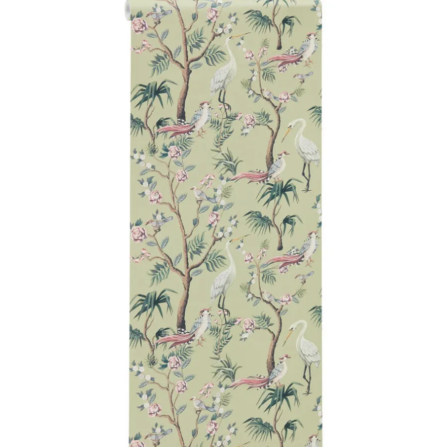 Kwantum Vliesbehang*Behang Emma Groen