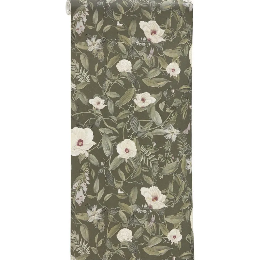 Kwantum Vliesbehang*Behang Famke Groen