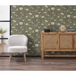 Kwantum Vliesbehang*Behang Famke Groen