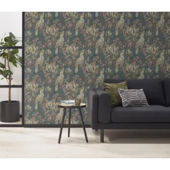 Kwantum Vliesbehang*Behang Frank Blauw