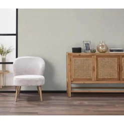 Kwantum Vliesbehang*Behang Kira LichtGrijs