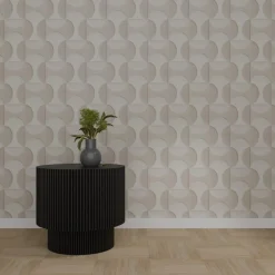 Kwantum Vliesbehang*Behang Nova Taupe