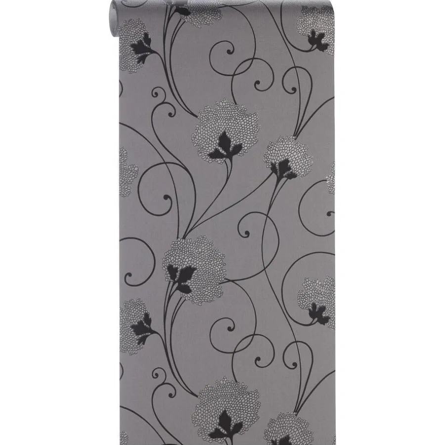 Kwantum Vliesbehang*Behang Romy Grijs