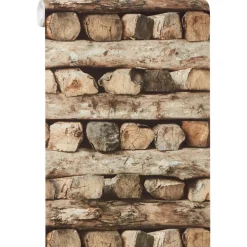 Kwantum Vliesbehang*Behang Stor Bruin