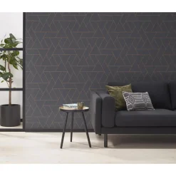 Kwantum Vliesbehang*Behang Ties Antraciet