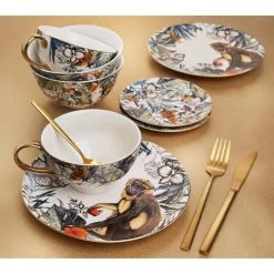 Kwantum Kerstservies*Bestekset 16-Delig Goud