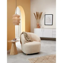 Kwantum Salontafels|Bijzettafels*Bijzettafel Cone 45cm Naturel