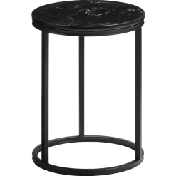 Kwantum Bijzettafels*Bijzettafel Marzio Zwart ø 34 Cm Ø034CM