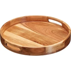 Kwantum Dienbladen*Dienblad Acacia Naturel - Ø40 Cm ø 40 Cm Ø040CM