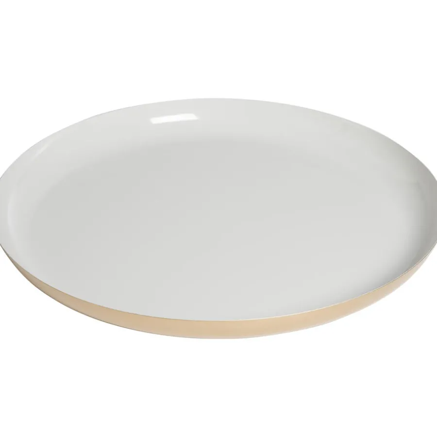 Kwantum Kaarsenplateaus|Kaarsenplateaus*Dienblad Toula Metaal Off-White