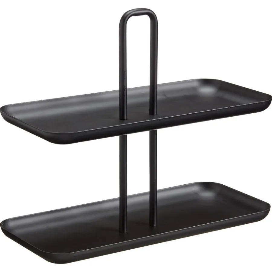 Kwantum Kerstservies|Keukenaccessoires*Etagère Recht Zwart