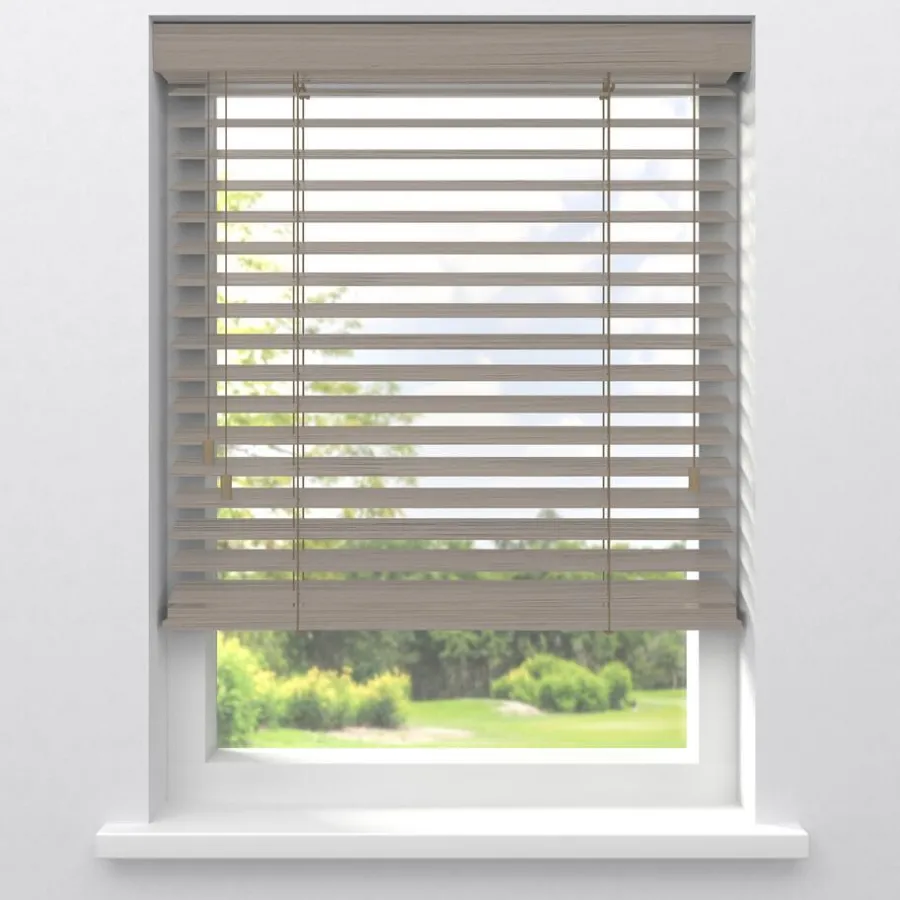 Kwantum Jaloezieën*Fenstr Bamboe Jaloezie Wessel 50mm Zand