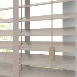 Kwantum Jaloezieën*Fenstr Bamboe Jaloezie Wessel 50mm Zand