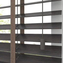 Kwantum Houten Jaloezieën|Jaloezieën*Fenstr Bamboe Jaloezie Wietze Bruin 50mm Dr.Bruin