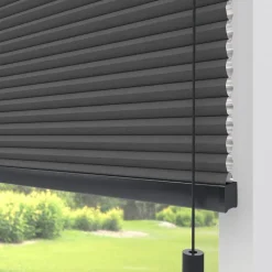 Kwantum Plisségordijnen*Fenstr Dubbel Plissé Aniek Verduisterend Antraciet