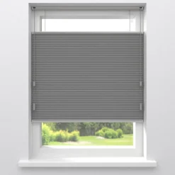 Kwantum Plisségordijnen|Isolerende Gordijnen*Fenstr Dubbel Plissé Aniek Verduisterend Grijs