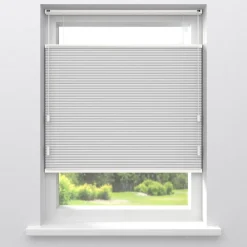 Kwantum Plisségordijnen|Isolerende Gordijnen*Fenstr Dubbel Plissé Elsa Verduisterend Wit