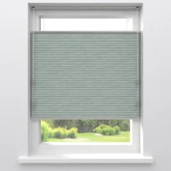 Kwantum Plisségordijnen*Fenstr Dubbel Plissé Gwen Licht Grijs Verduisterend