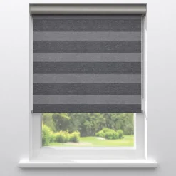 Kwantum Duo-Rolgordijnen*Fenstr Duo Rolgordijn Michiel Donkergrijs Dr.Grijs