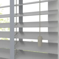 Kwantum Houten Jaloezieën|Jaloezieën*Fenstr Houten Jaloezie Hein 50mm Grijs