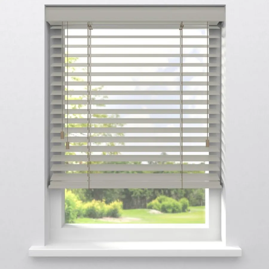 Kwantum Houten Jaloezieën|Jaloezieën*Fenstr Houten Jaloezie Hein 50mm Zand