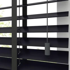 Kwantum Houten Jaloezieën|Jaloezieën*Fenstr Houten Jaloezie Hein 50mm Zwart