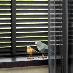 Kwantum Houten Jaloezieën|Jaloezieën*Fenstr Houten Jaloezie Hein 50mm Zwart