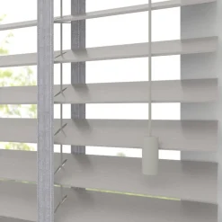 Kwantum Houten Jaloezieën|Jaloezieën*Fenstr Houten Jaloezie Wouter Licht Grijs 50mm LichtGrijs