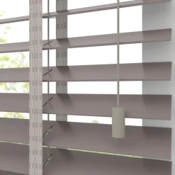 Kwantum Houten Jaloezieën|Jaloezieën*Fenstr Houten Jaloezie Wout 50mm Taupe