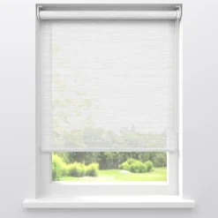 Kwantum Rolgordijnen*Fenstr Rolgordijn Fleur Wit Transparant