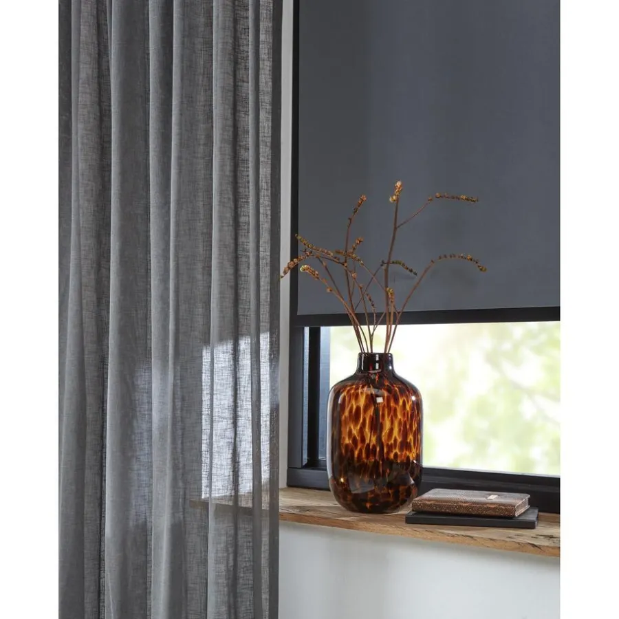 Kwantum Rolgordijnen*Fenstr Rolgordijn Mara Verduisterend Grijs