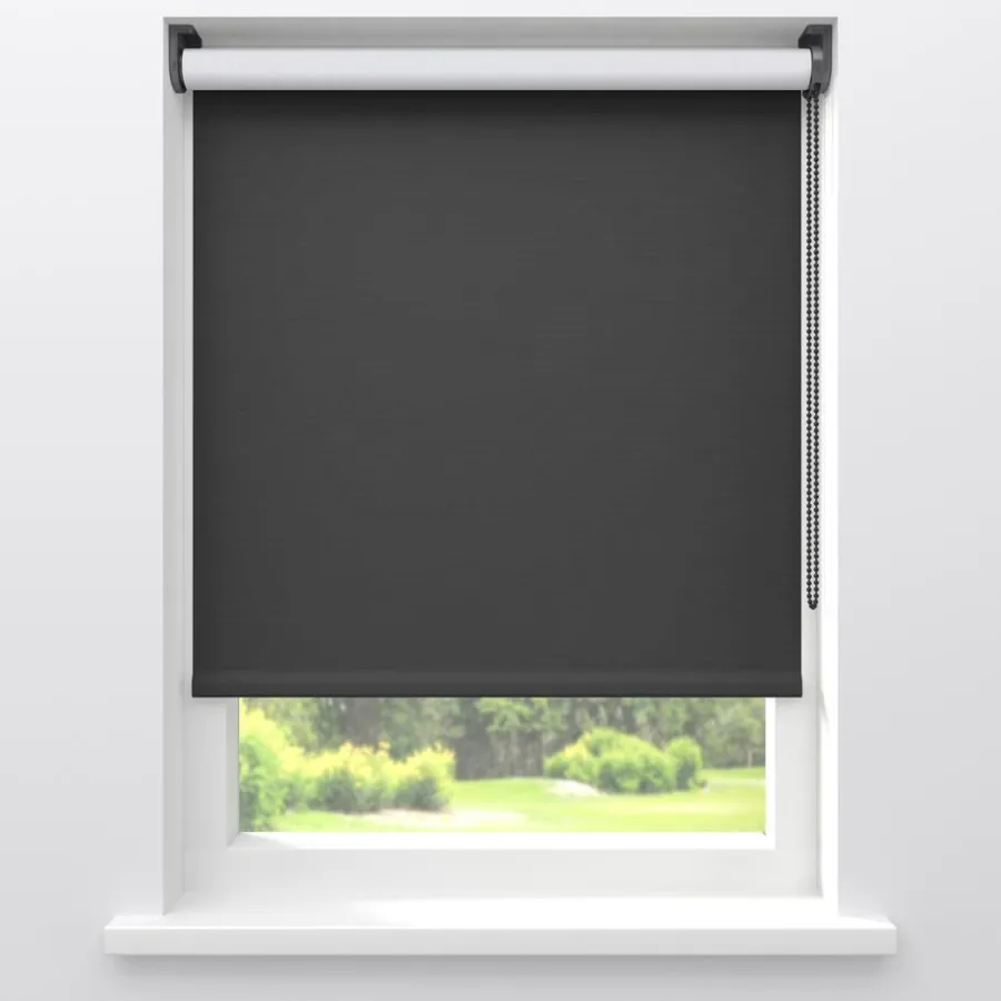 Kwantum Rolgordijnen*Fenstr Rolgordijn Noor Verduisterend Antraciet