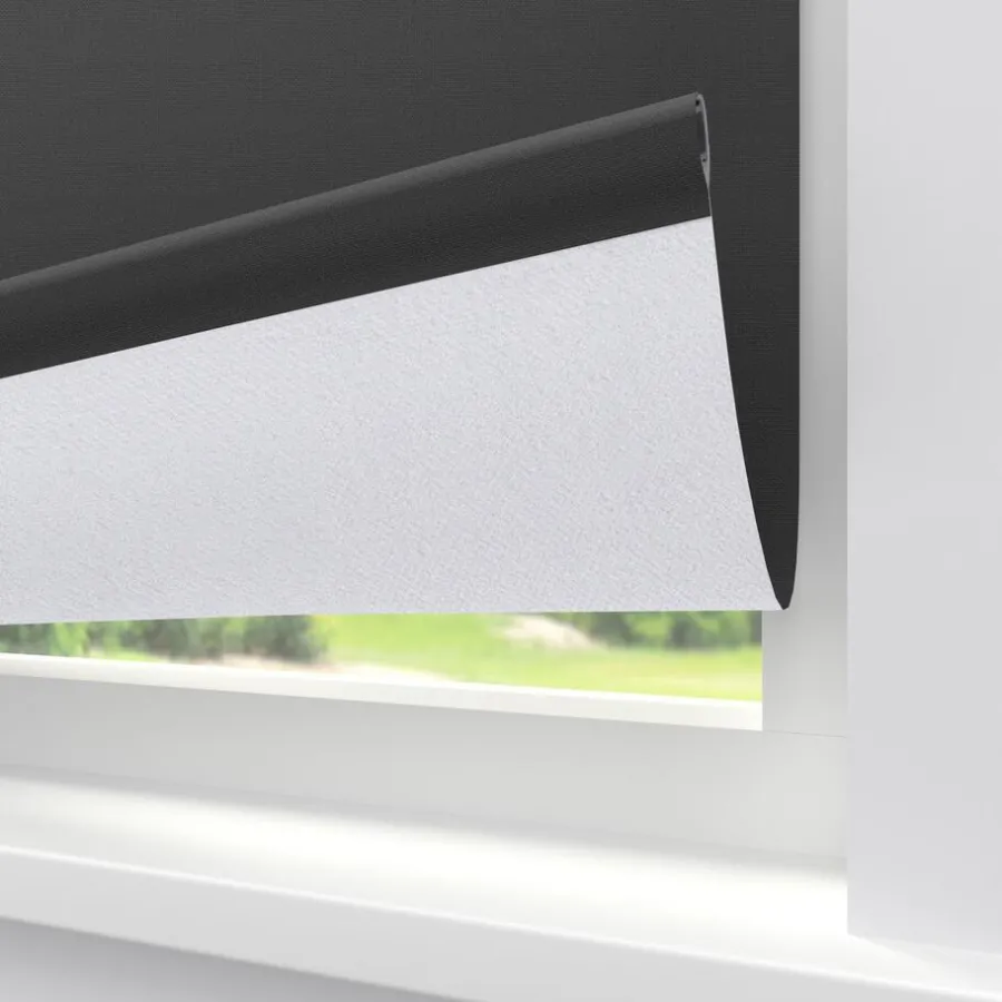Kwantum Rolgordijnen*Fenstr Rolgordijn Noor Verduisterend Antraciet