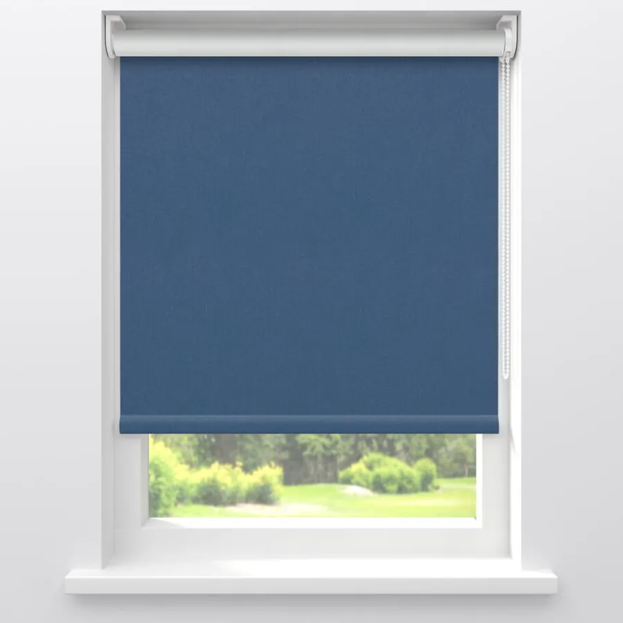 Kwantum Rolgordijnen*Fenstr Rolgordijn Noor Donkerblauw Verduisterend Dr.Blauw