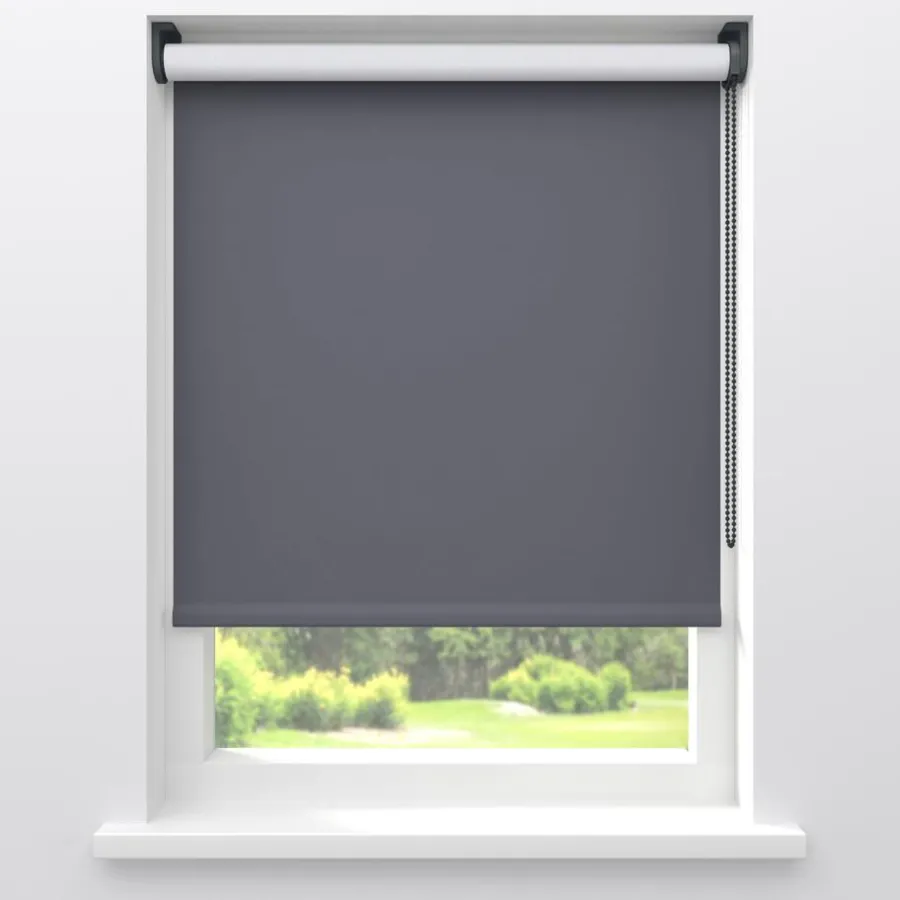 Kwantum Rolgordijnen*Fenstr Rolgordijn Noor Grijs Verduisterend Dr.Grijs