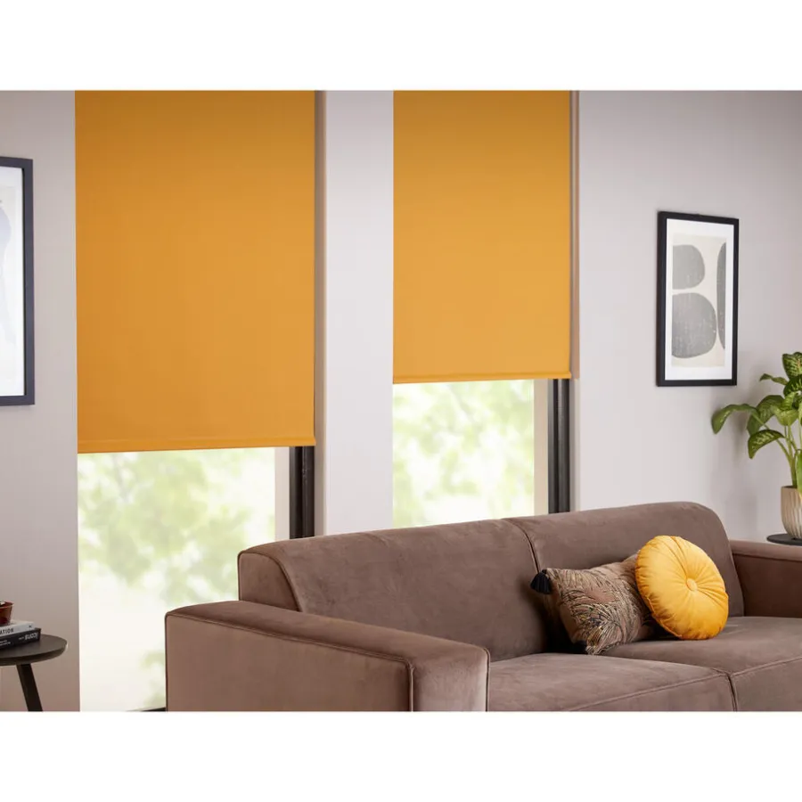 Kwantum Rolgordijnen*Fenstr Rolgordijn Noor Verduisterend Oker