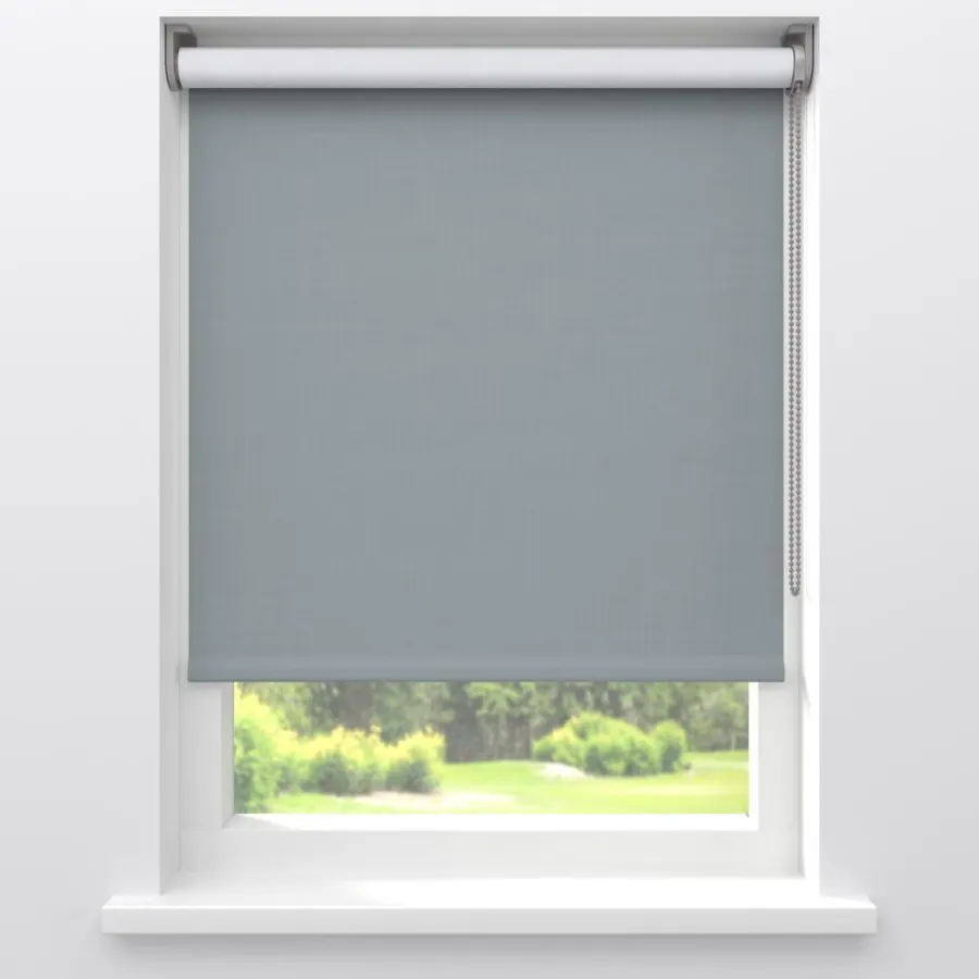 Kwantum Rolgordijnen*Fenstr Rolgordijn Noor Staalgrijs Verduisterend Mid.Grijs