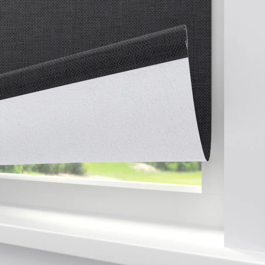 Kwantum Rolgordijnen*Fenstr Rolgordijn Sara Verduisterend Antraciet