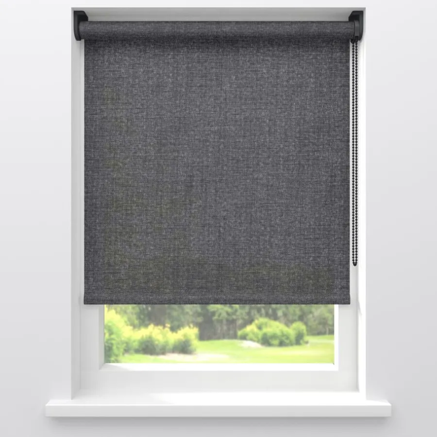 Kwantum Rolgordijnen*Fenstr Rolgordijn Screen Sep Donkergrijs Dr.Grijs