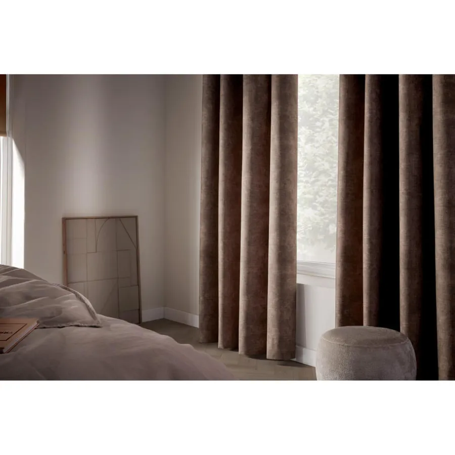 Kwantum Vouwgordijnen|Gordijnen*Gordijn Cleo Bruin