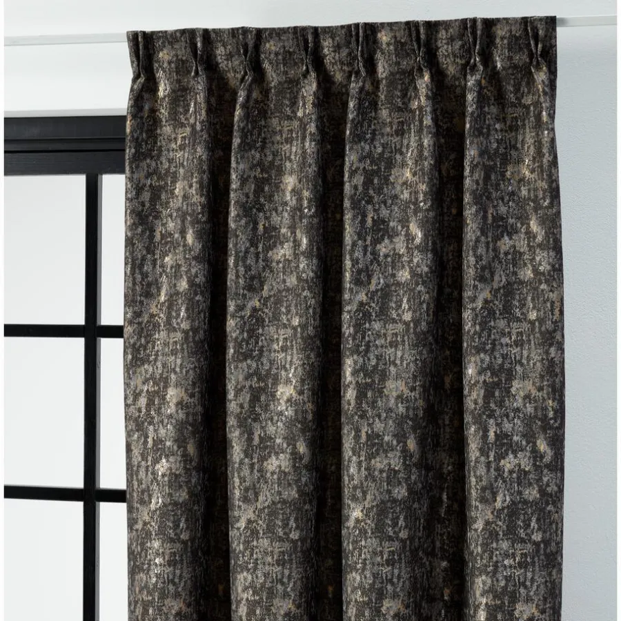 Kwantum Vouwgordijnen|Gordijnen*Gordijn Gio Zwart