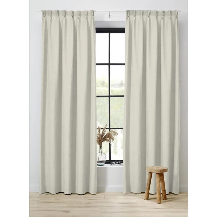 Kwantum Vouwgordijnen|Gordijnen*Gordijn Helena Naturel