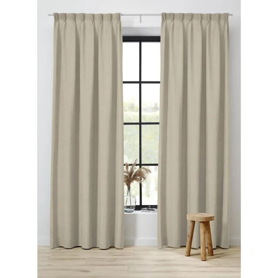 Kwantum Vouwgordijnen|Gordijnen*Gordijn Liv Naturel