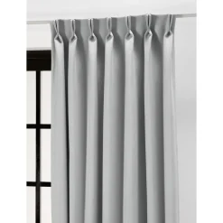 Kwantum Vouwgordijnen|Gordijnen*Gordijn Mila LichtGrijs