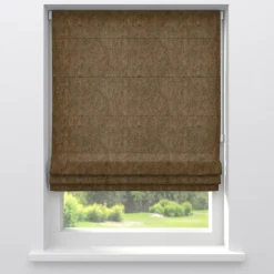 Kwantum Vouwgordijnen|Gordijnen*Gordijn Velours Juliet Bruin