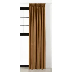 Kwantum Vouwgordijnen|Gordijnen*Gordijn Velours Romeo Honing