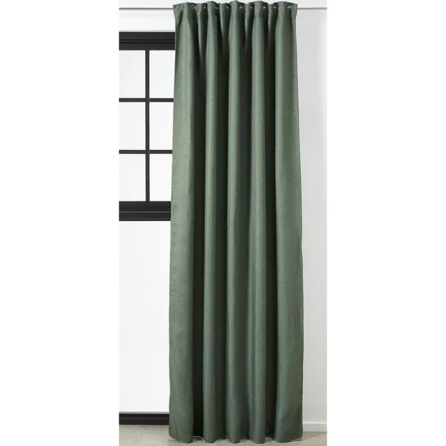 Kwantum Kant En Klaar Gordijnen|Gordijnen*Kant En Klaar Gordijn Ziva Donkergroen Dr.Groen