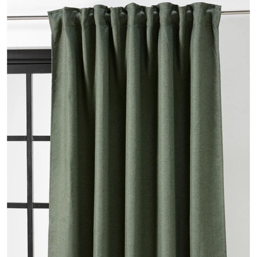 Kwantum Kant En Klaar Gordijnen|Gordijnen*Kant En Klaar Gordijn Ziva Donkergroen Dr.Groen